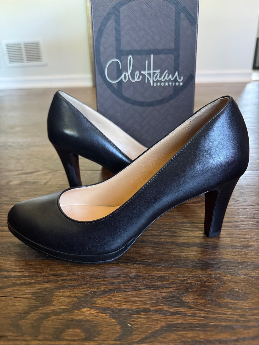 Cole Haan - Black Leather Air Margot Pump
